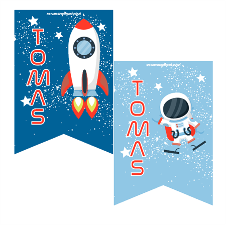 Stickers para doblar SPACE 12u Pers